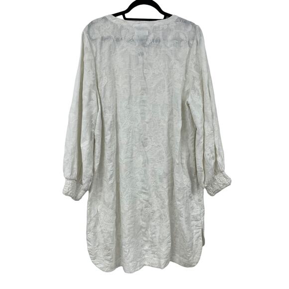 NWT $374 Abigail Zwaans St. Tropez Embroidered Tunic Dress Large - Picture 7 of 7